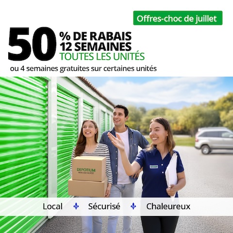 Depotium Mini Entrepôt - St-Hubert Promotion