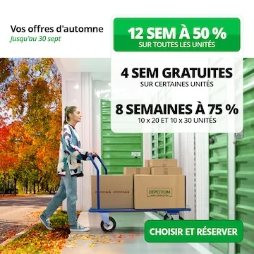Depotium Mini Entrepôt - St-Hubert Promotion