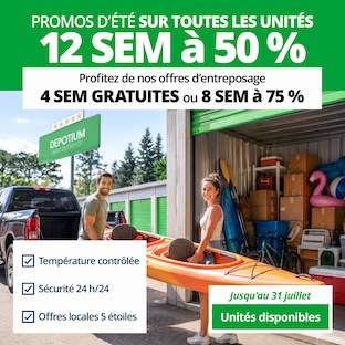 Depotium Mini Entrepôt - St-Hubert Promotion